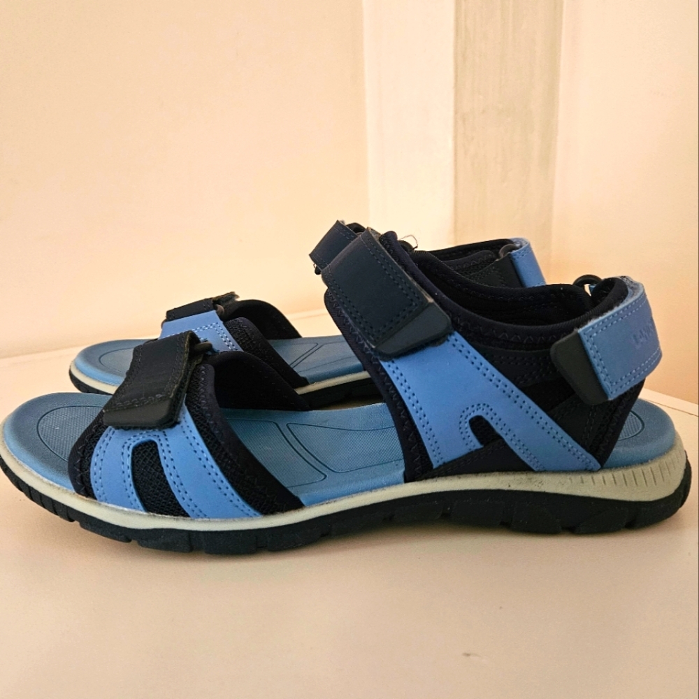 Lands End Womens All Weather Sandal Trail Hiking Comfort Shoes Deep Sea Navy US9 - Picture 3 of 9